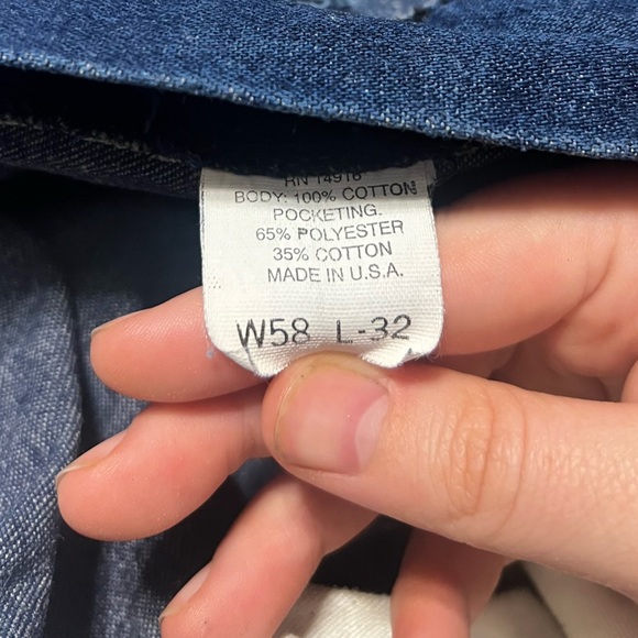 Vintage Pointer Brand High Back Bib Overalls Blue Denim USA Farm Workwear - Picture 10 of 14